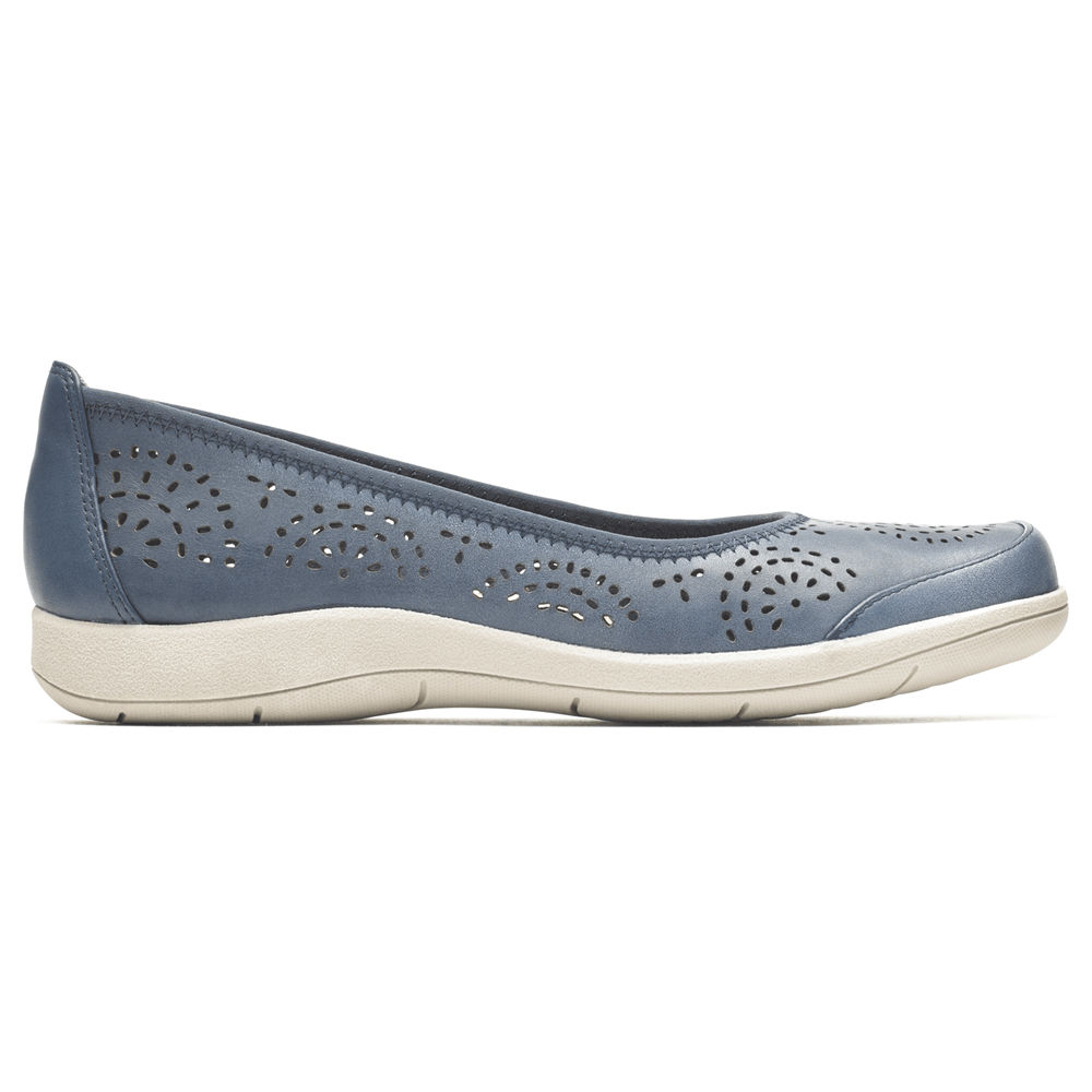 Rockport Slip-Ons Dame Blå - Daisey Ballet - HXWP31840